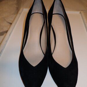 Black Suede Wedge heels